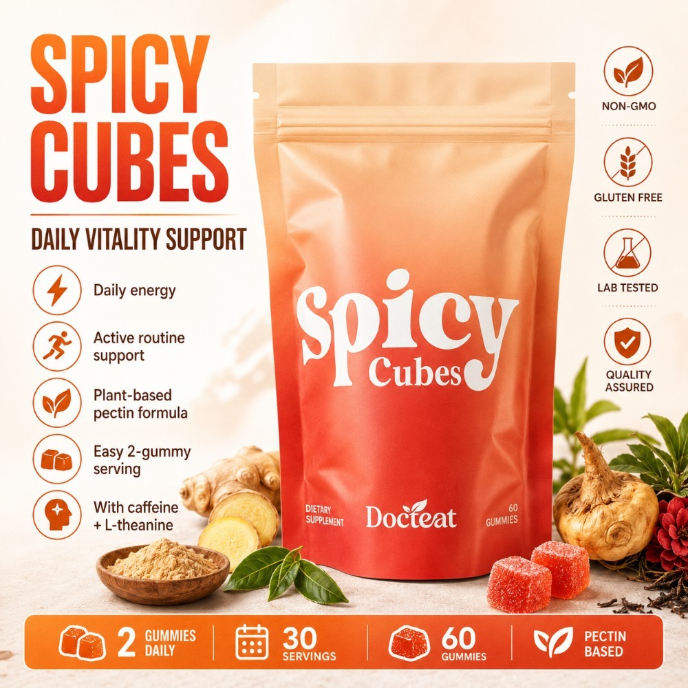 Green Herbal Wellness - Docteat Spicy Cubes Gummibärchen 60 Stück