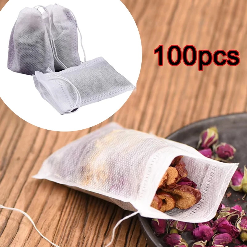 Herbal Wellness Products - 100 Stück Einweg-Teebeutel aus Vliesstoff, Teefilterbeutel