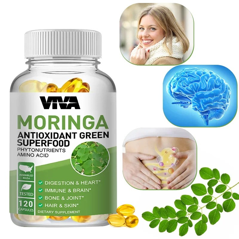 Moringa Leaf Powder - Moringa 1000 mg Kapseln, ein antioxidatives