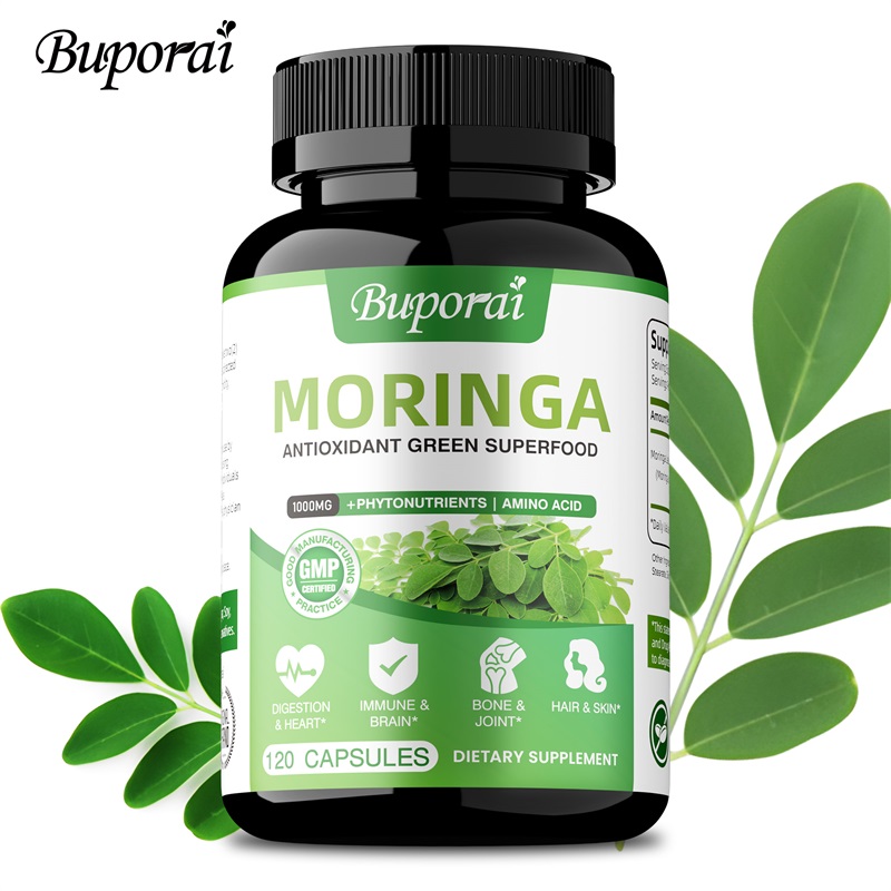 Moringa Leaf Powder - Moringa-Kapseln – Antioxidantien, fördern die Zellregeneration,