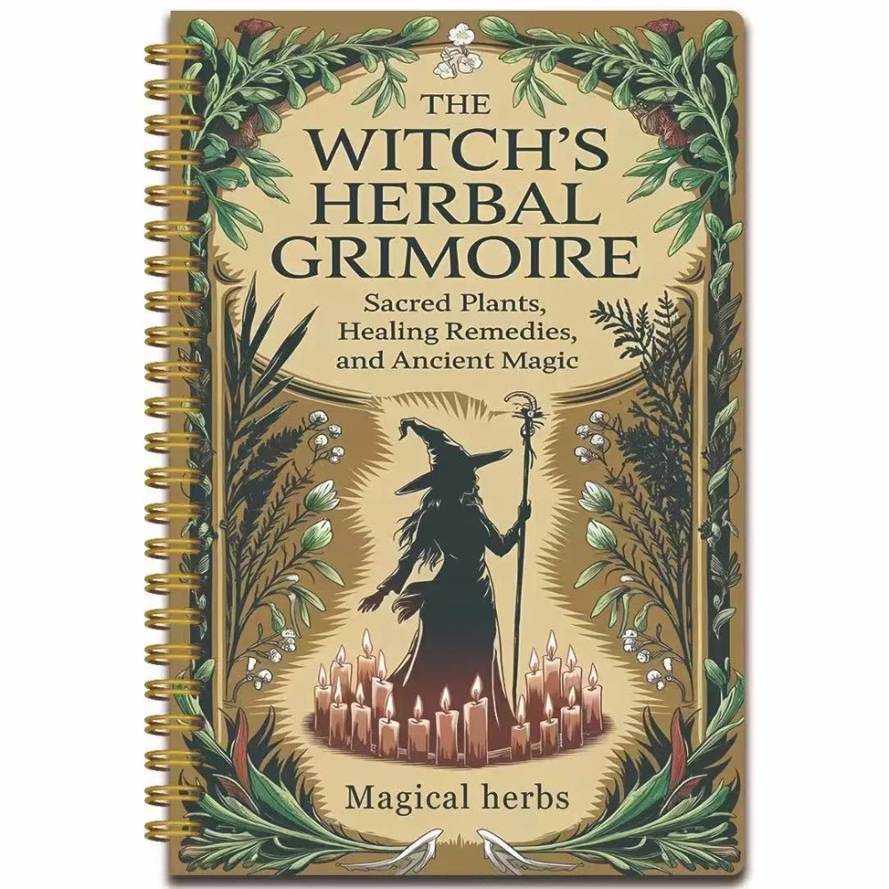 Herbal Wellness Remedy - Natürliche Kräuterheilmittel Vintage-Design A5 Notizbuch, Perfekt