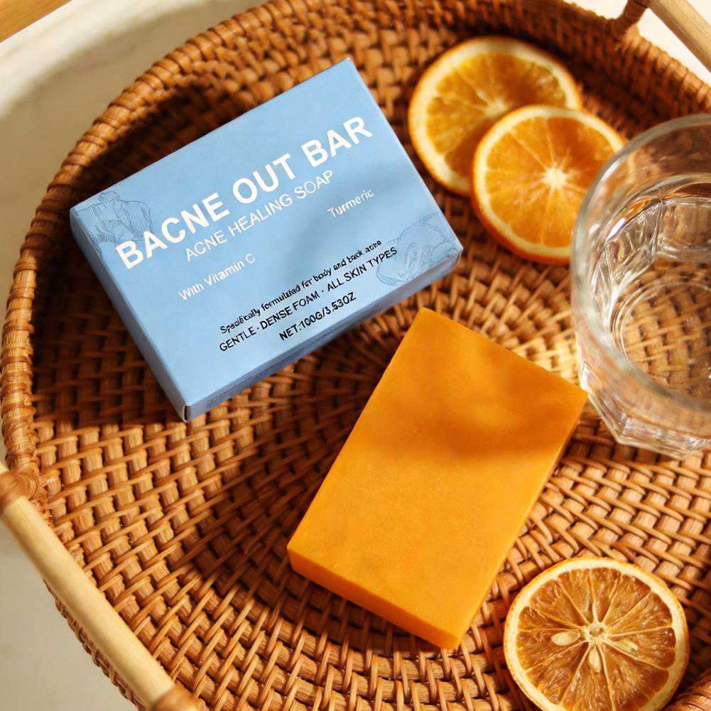 Healing Wellness - Bacne Out Bar, Akne-Heilseife mit Kurkuma,