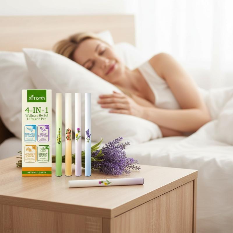 Herbal Wellness Products - 4-in-1 Kräuter-Diffusor-Set: Kräuter-Energie-Riegel zur Reinigung und