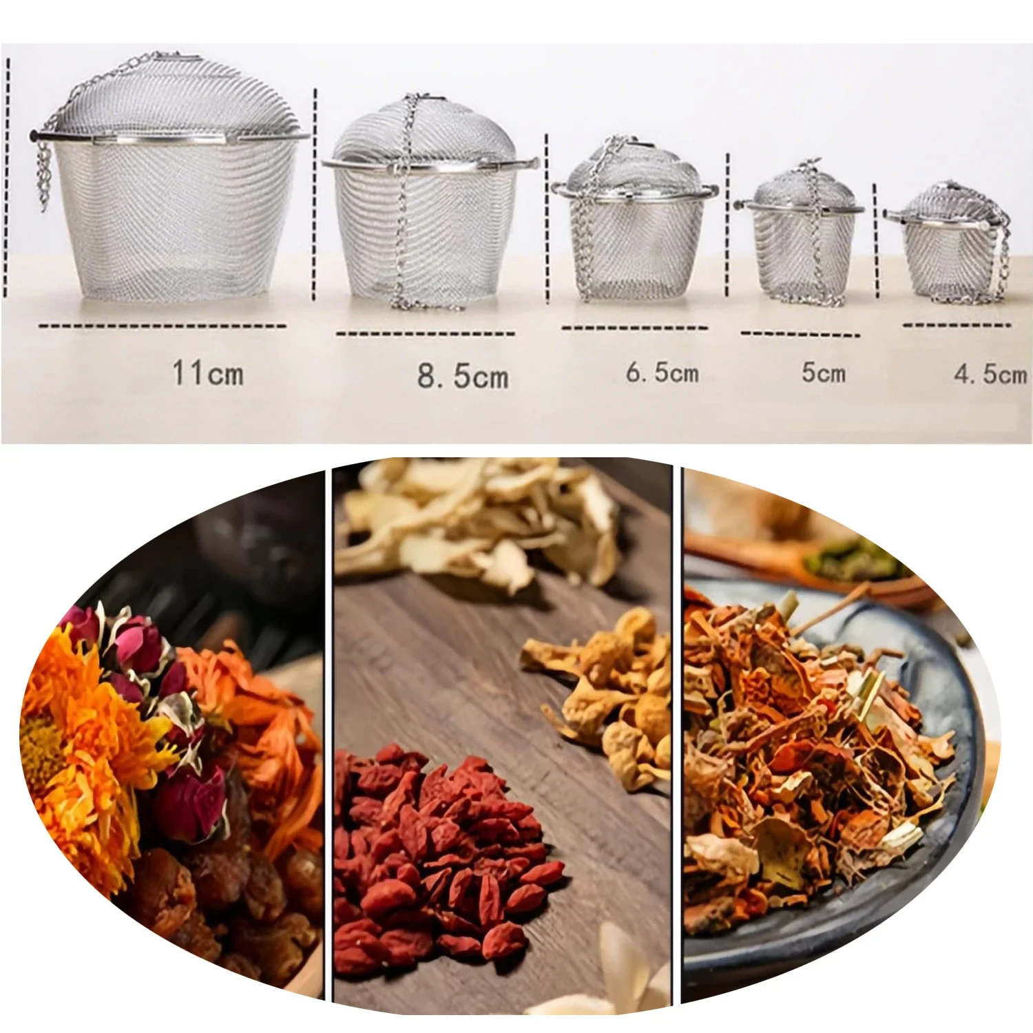 1-2Pcs Edelstahl Tee Gewürz Si – Herbal Wellness Products Bewertung und Preis