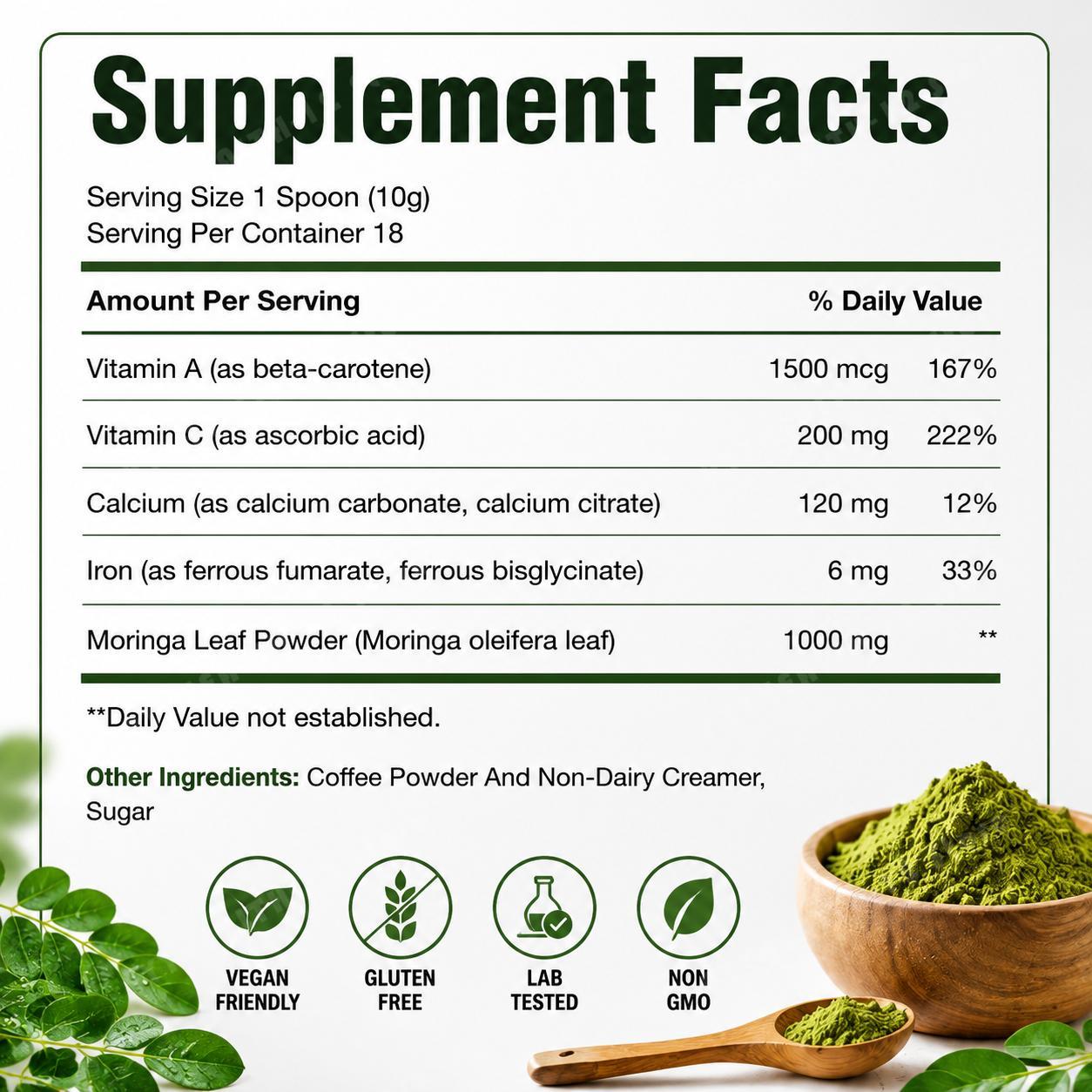 Docteat Moringa-Blattmischpulv – Moringa Leaf Powder Bewertung und Preis