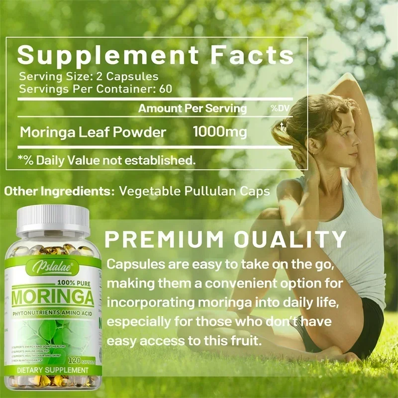Moringa-Kapseln – Antioxidans, – Moringa Leaf Powder Bewertung und Preis