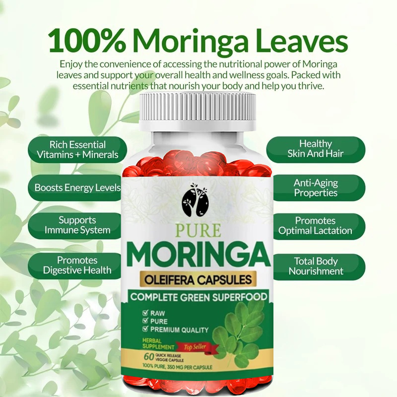 Moringa-Kapseln – 60 Kapseln,  – Moringa Leaf Powder Bewertung und Preis