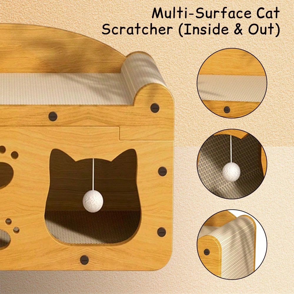 Luxuriöses Doppelstöckiges Kat – Cat Claw Bark Bewertung und Preis