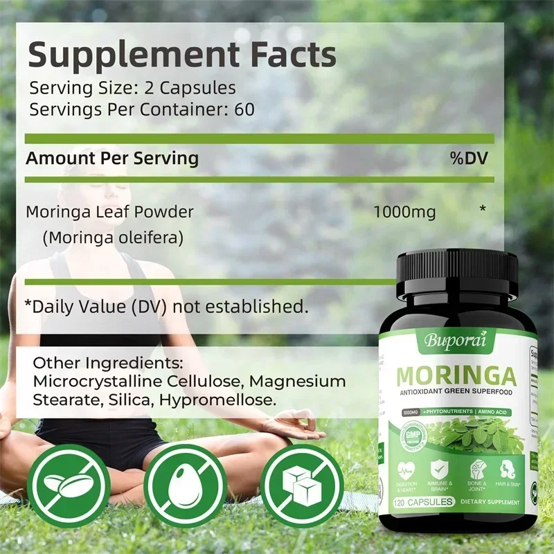 Moringa-Kapseln – Antioxidanti – Moringa Leaf Powder Bewertung und Preis