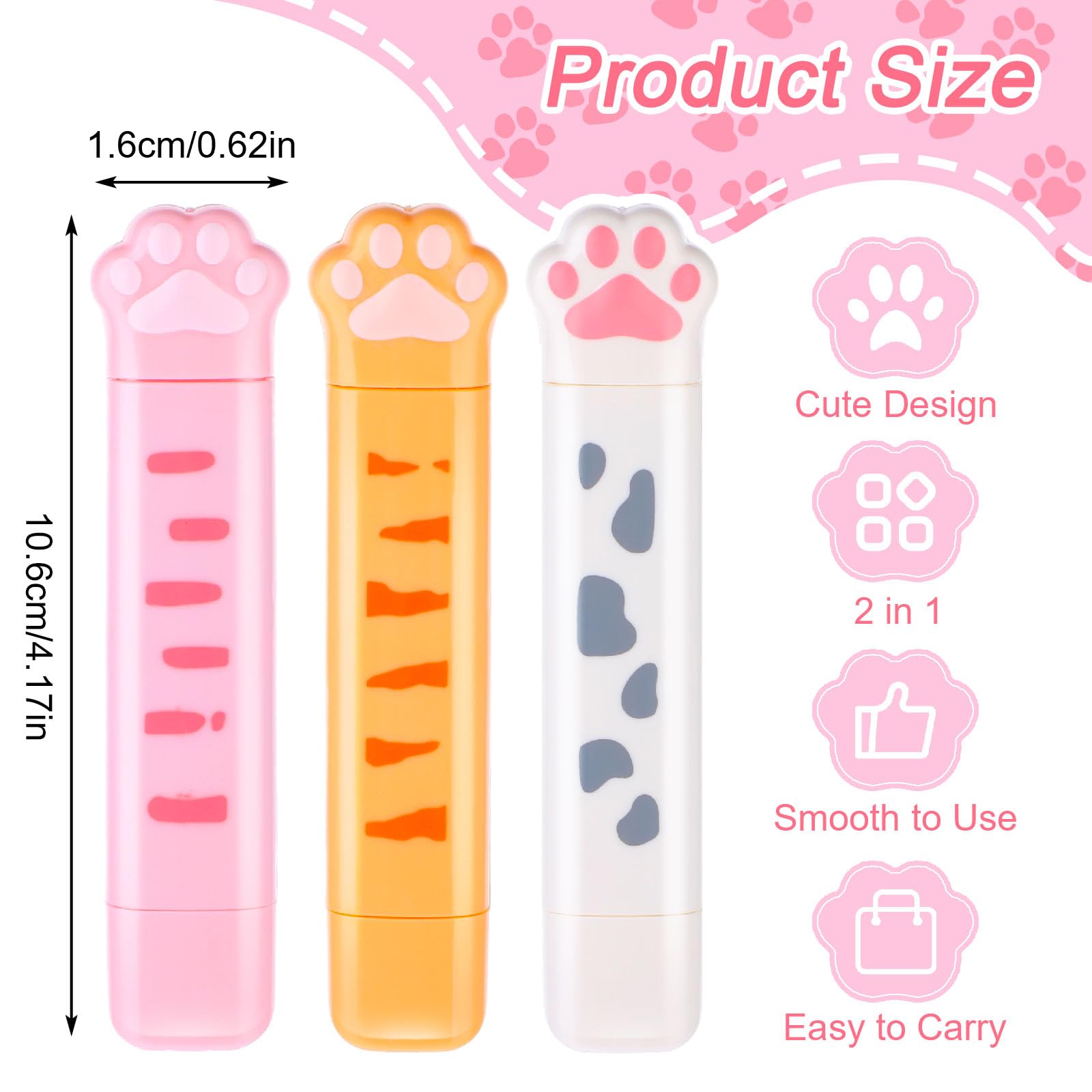 1/3 Stück weißes doppelseitige – Cat Claw Bark Bewertung und Preis